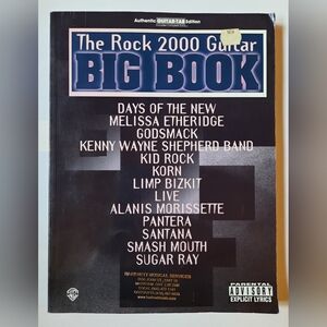 "THE ROCK 2000 GUITAR BIG BOOK" AUTHENTIC GUITAR-TAB MUSIC BOOK